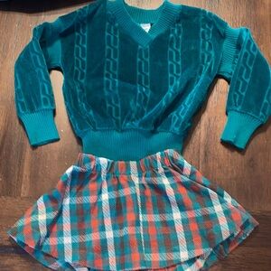 Toddler Sweater and Skirt
